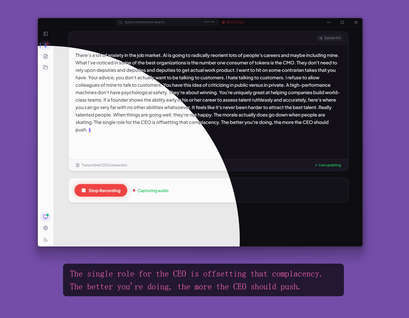 Caption Overlay